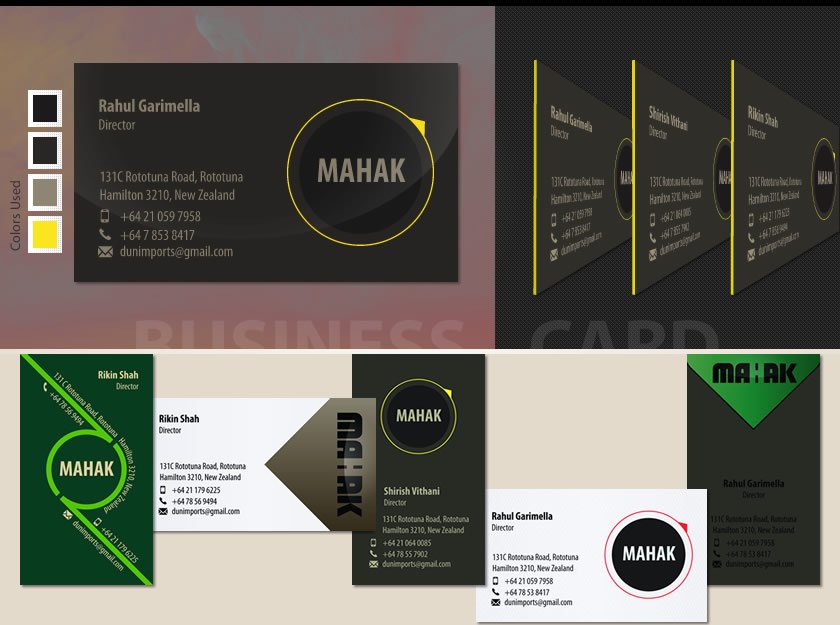 Business Cards - Mahak NZ