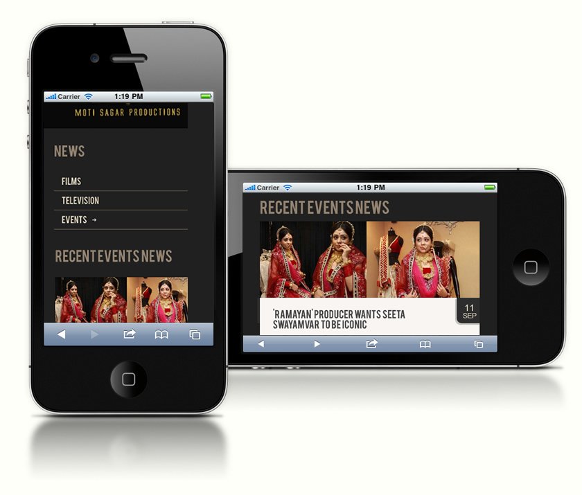 Screenshot Iphone - www.motisagarproductions.com